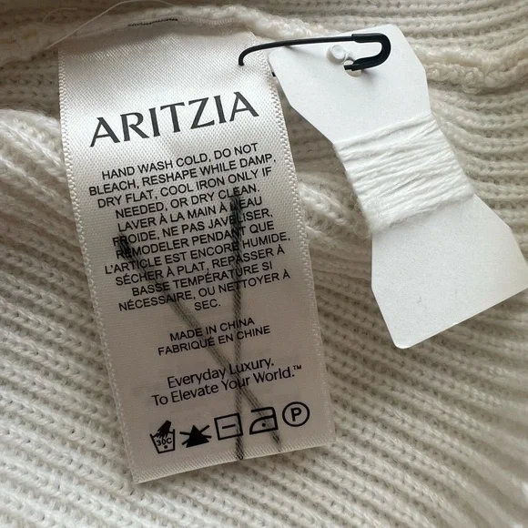 NWOTS Babaton Maclean Oversized merino wool turtleneck sweater dress - Picture 9 of 15